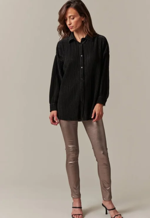 Deeluxe Blouse CLODETTE Black Cheap