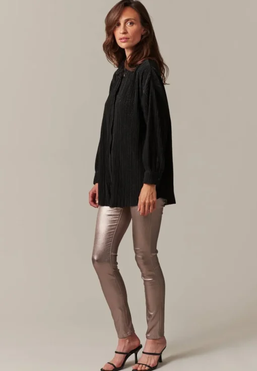 Deeluxe Blouse CLODETTE Black Cheap