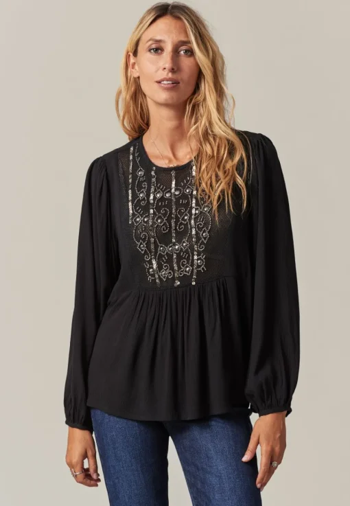 Deeluxe Blouse PERLA Black Online