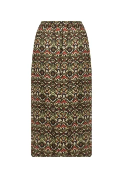 Deeluxe Jupe ALAIA Khaki Fashion