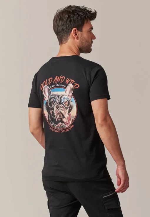 Deeluxe T-Shirt BULLDOG Black Fashion
