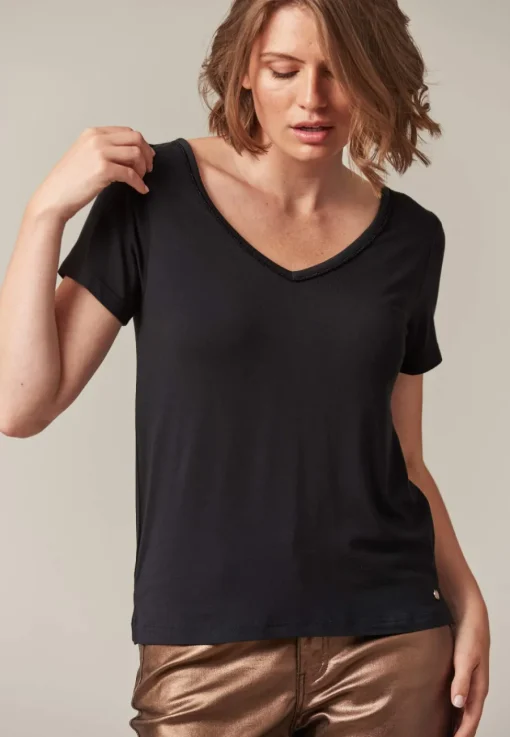 Deeluxe T-Shirt CASA Black Fashion