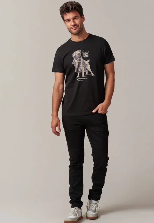 Deeluxe T-Shirt DOGGY Black Clearance