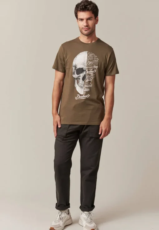 Deeluxe T-Shirt VEGAS DarkKhaki Flash Sale