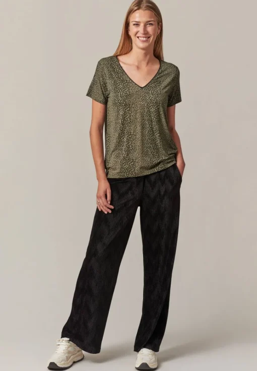 Deeluxe T-Shirt ZIANA Khaki Fashion